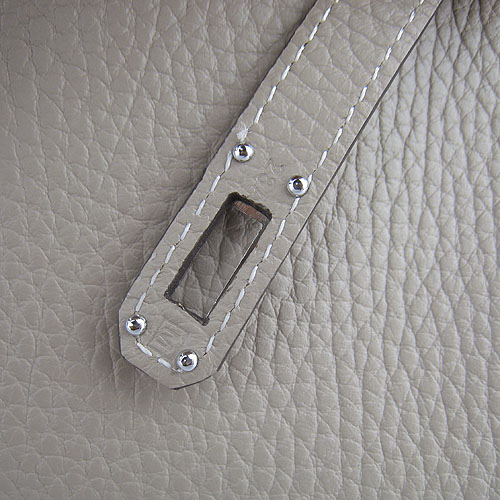 AAA Hermes Kelly 22 CM France Leather Handbag Grey H008 On Sale - Click Image to Close